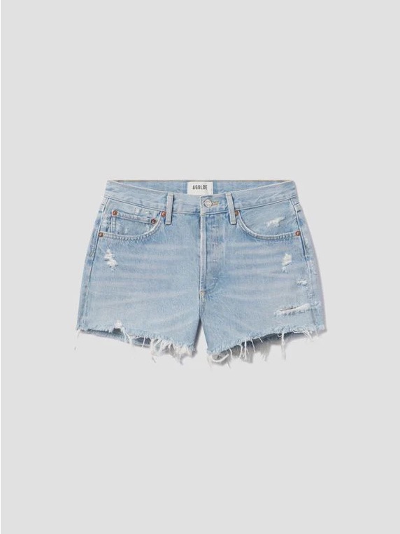 Agolde Light Wash Jean Shorts 24